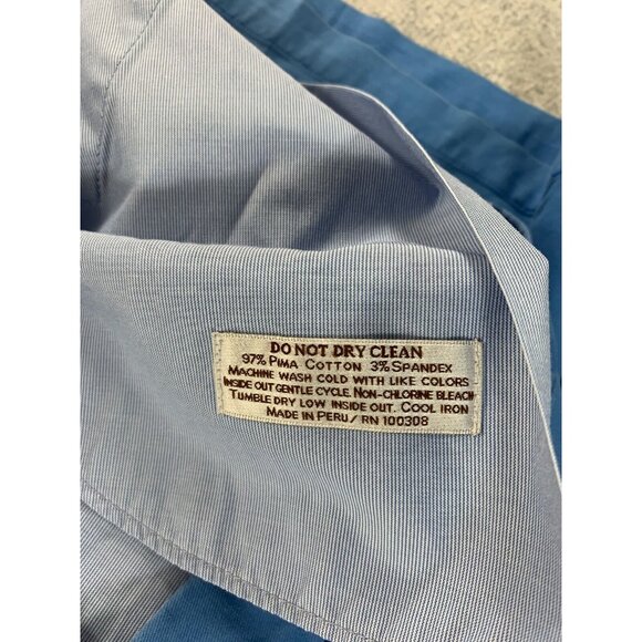 Peter Millar Pima Cotton Flat Front Chino Shorts (Men's 40) Blue - 9" - Picture 5 of 12